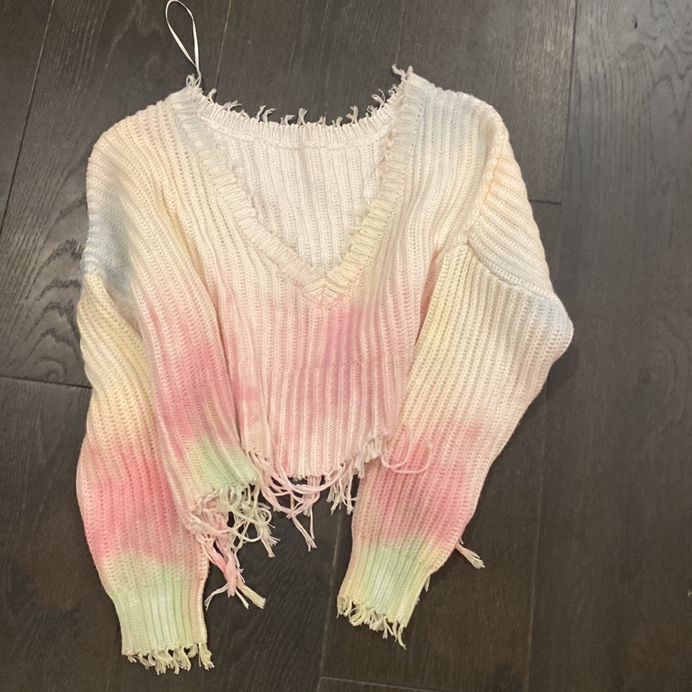 Die dye sweater